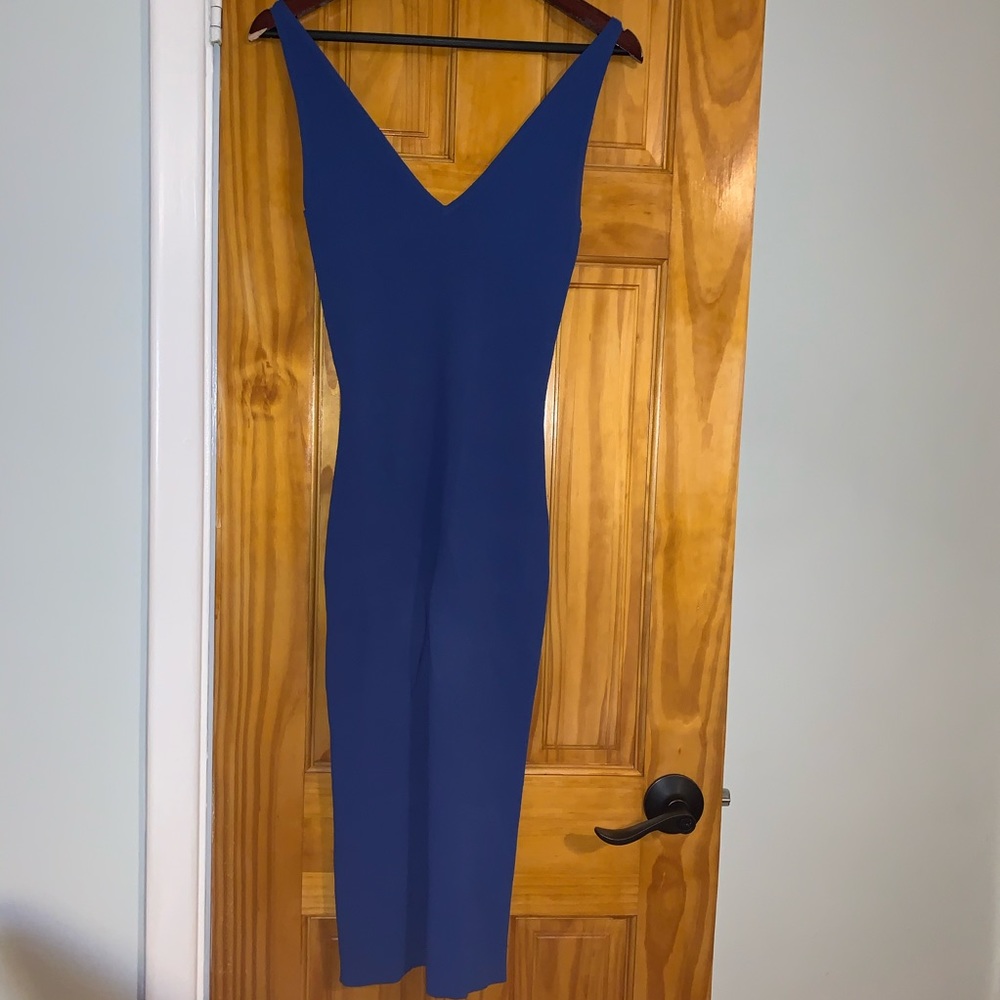 Bodycon dress in cobalt blue